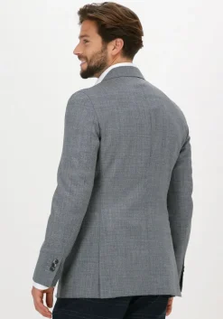 lichtgrijze profuomo colberts jacket halfmoon