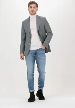 lichtgrijze profuomo colberts jacket halfmoon