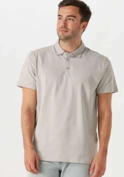 lichtgrijze pure path polo regular fit polo ss t-shirts