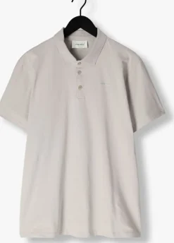 lichtgrijze pure path polo regular fit polo ss t-shirts