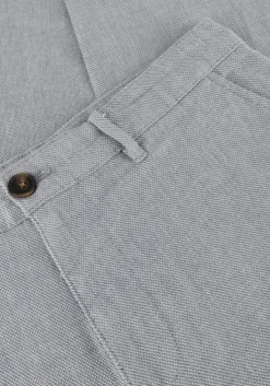 lichtgrijze selected homme chino slh175-slim miles structure dyed pant