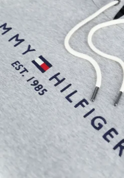 lichtgrijze tommy hilfiger sweater tommy logo hoody