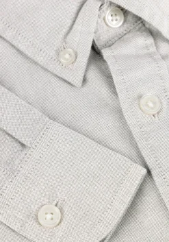 lichtgrijze tommy jeans casual overhemd tjm reg oxford shirt ext