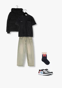 lichtgrijze vingino barrel jeans kit