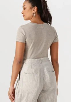 lichtgrijze withblack t-shirt wblheather ss tee