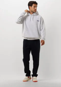 lichtgrijze woodbird sweater wbpacs 8410 hoodie