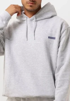 lichtgrijze woodbird sweater wbpacs 8410 hoodie