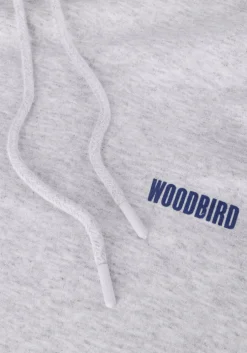 lichtgrijze woodbird sweater wbpacs 8410 hoodie