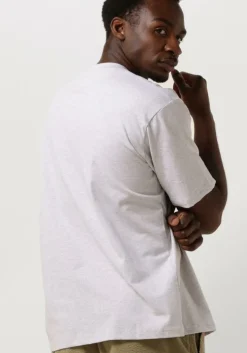 lichtgrijze woodbird t-shirt wbbaine base tee