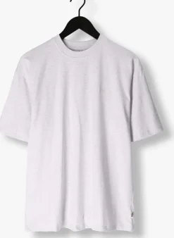 lichtgrijze woodbird t-shirt wbbaine base tee