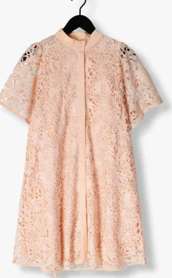 lichtroze bruuns bazaar midi jurk philly dress