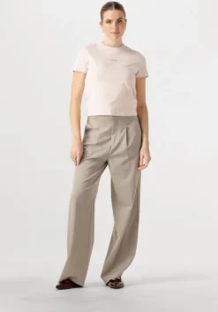 lichtroze calvin klein t-shirt placed institutional baby tee