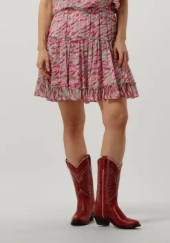 lichtroze circle of trust minirok rocky skirt