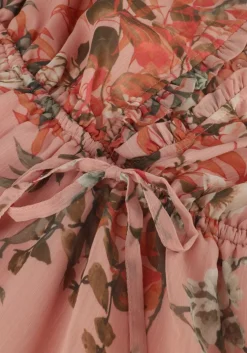 lichtroze guess mini jurk ss vanessa flare dress