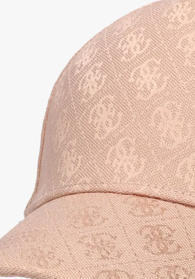 lichtroze guess pet orlina logo baseball cap