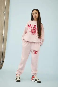 lichtroze hound sweater oversized crewneck