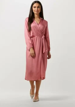 lichtroze ibana midi jurk dayen