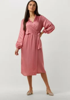 lichtroze ibana midi jurk dayen