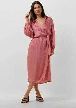 lichtroze ibana midi jurk dayen