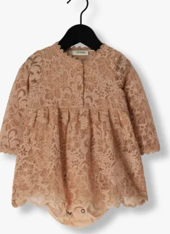 lichtroze lil' atelier jurken nbfroseli ls loose body dress