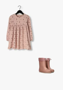 lichtroze lil' atelier mini jurk nmftamina ls loose dress lil