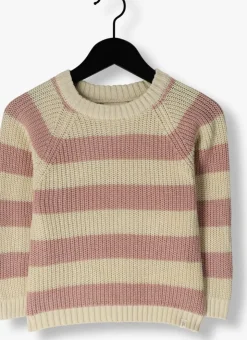 lichtroze lil' atelier trui nmfemlen ls knit stripe lil
