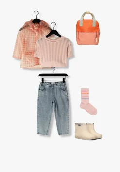 lichtroze lil' atelier trui nmffaria ss loose knit lil