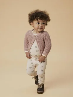 lichtroze lil' atelier vest nbnemlen ls knit card lil noos