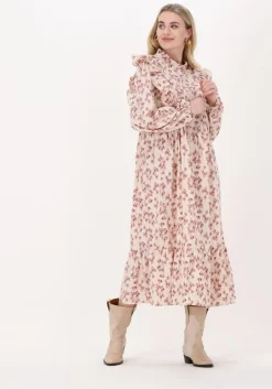 lichtroze lollys laundry maxi jurk cana