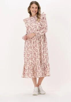 lichtroze lollys laundry maxi jurk cana