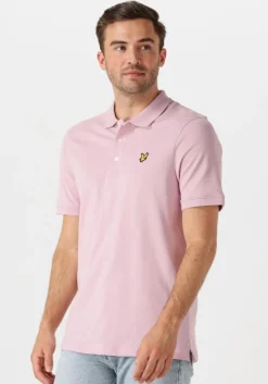 lichtroze lyle & scott polo plain polo shirt