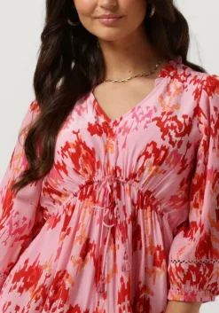 lichtroze moliin mini jurk maria