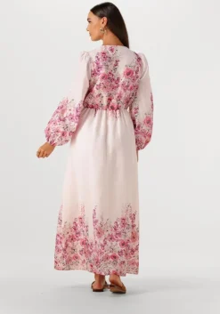 lichtroze neo noir maxi jurk silfi flower print dress
