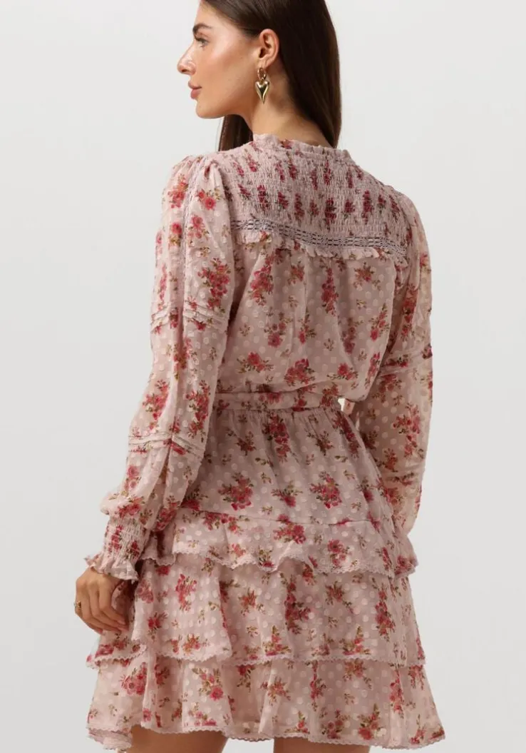 lichtroze neo noir mini jurk ada dreamy rose dress