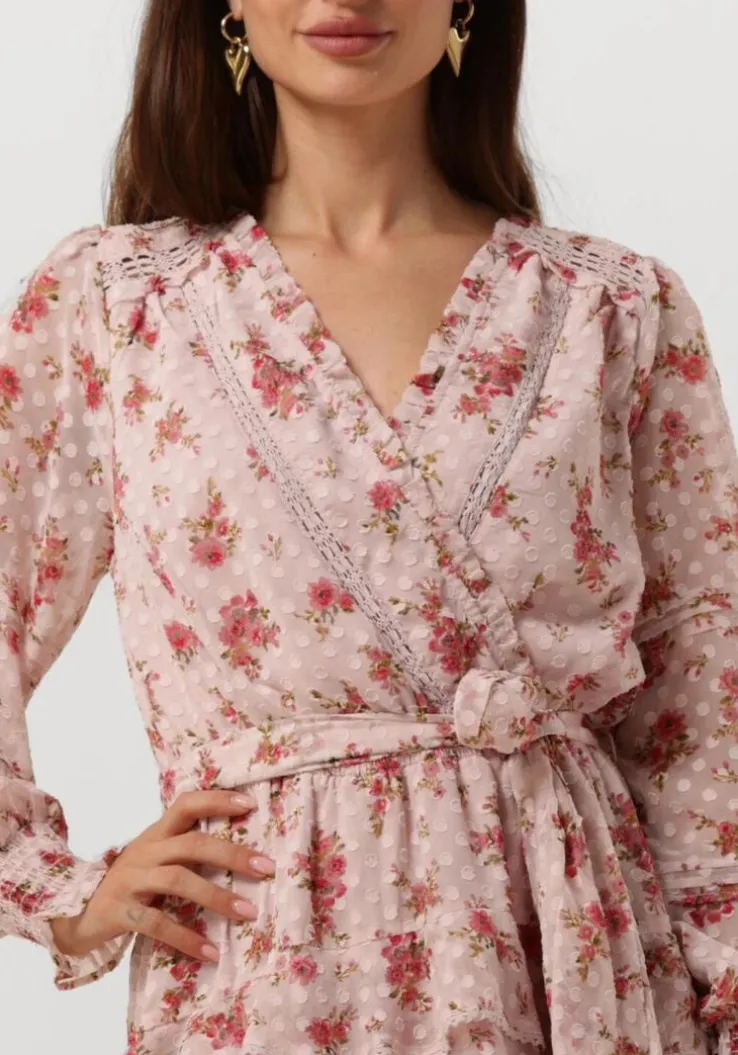 lichtroze neo noir mini jurk ada dreamy rose dress