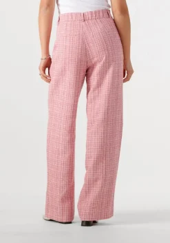 lichtroze neo noir pantalon emmett glitz boucle pants