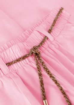 lichtroze nono pantalon sayla twill palazzo pants + braided cord