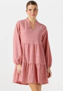 lichtroze object mini jurk objlaila gia l/s re short dress