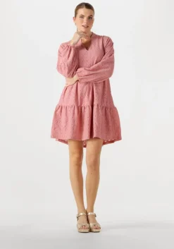 lichtroze object mini jurk objlaila gia l/s re short dress