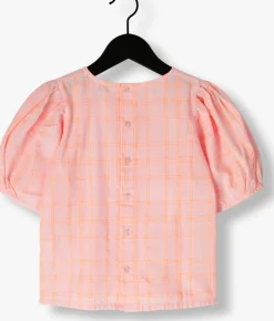 lichtroze petit blush blouses puff sleeve blouse