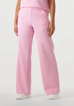 lichtroze pom amsterdam pantalon wide leg rose