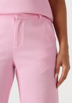 lichtroze pom amsterdam pantalon wide leg rose