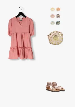 lichtroze retour mini jurk page