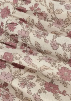 lichtroze rylee + cru mini jurk ruffle swing dress bloom