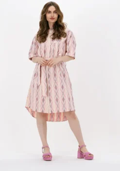 lichtroze sofie schnoor midi jurk dress #s222308