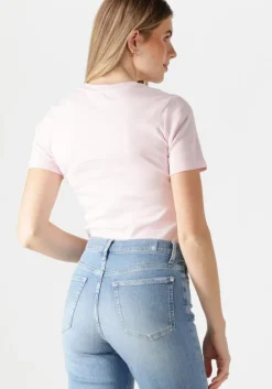 lichtroze tommy hilfiger t-shirt slim cody c-nk ss