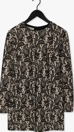 lichtroze vanilia mini jurk lace shift dress