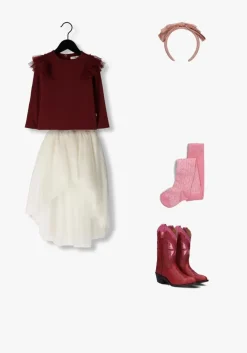 lichtroze your wishes maxirok tule wide skirt