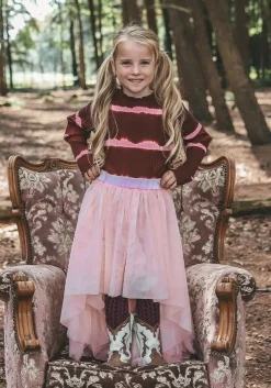 lichtroze your wishes maxirok tule wide skirt