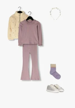 lichtroze z8 flared broek fiore